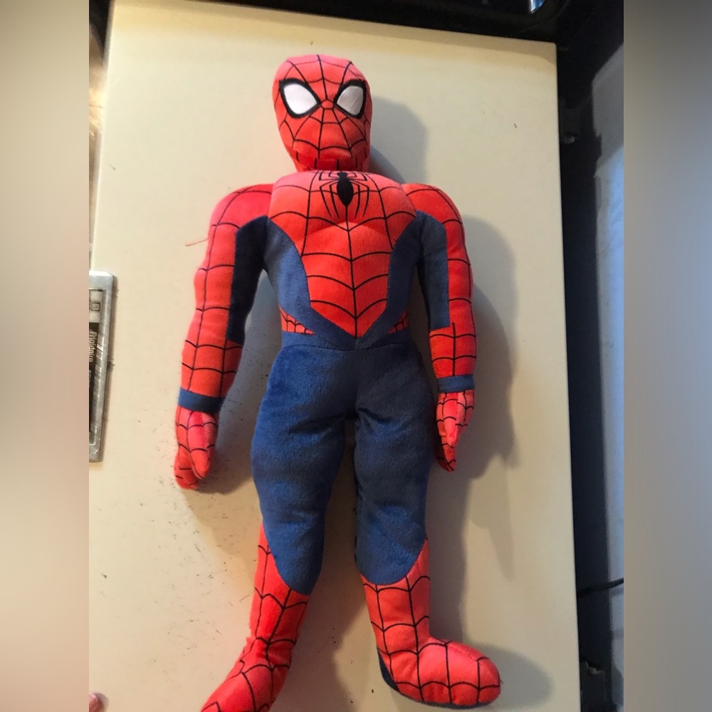 Marvel Spiderman Plush Doll 28” Stuffed Toy Cuddle Pillow Immaculate Pristine